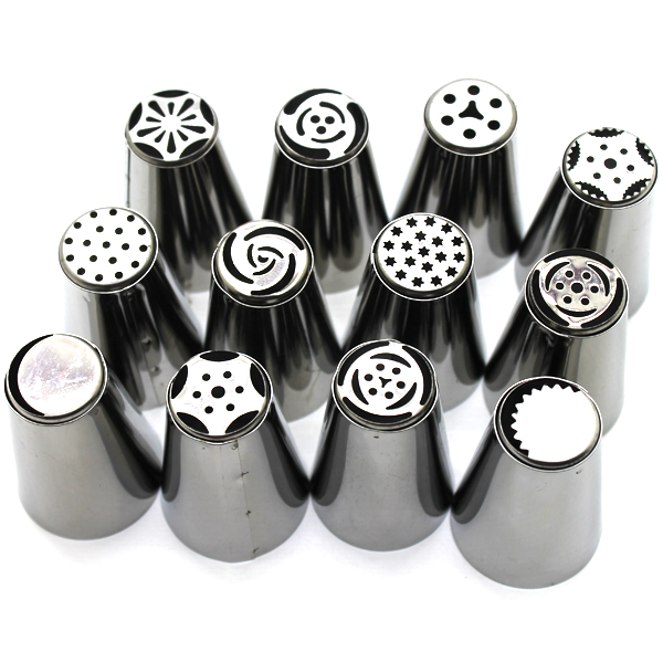 Russian Nozzle/Tip Set 12 Pcs - bakeware bake house kitchenware bakers supplies baking