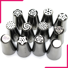 Russian Nozzle/Tip Set 12 Pcs - bakeware bake house kitchenware bakers supplies baking