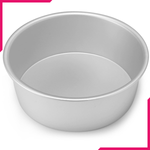 Silver Cake Pan 8x3 inches - bakeware bake house kitchenware bakers supplies baking