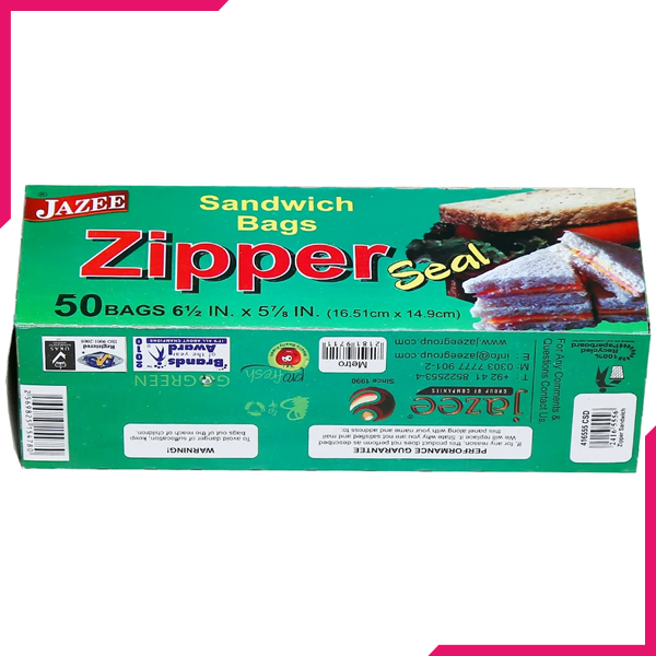 Zipper Seal Sandwich Bags - bakeware bake house kitchenware bakers supplies baking