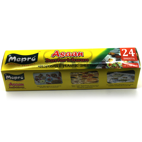 Mepro Asaan Dastarkhwan Disposable Plastic Sheets - bakeware bake house kitchenware bakers supplies baking
