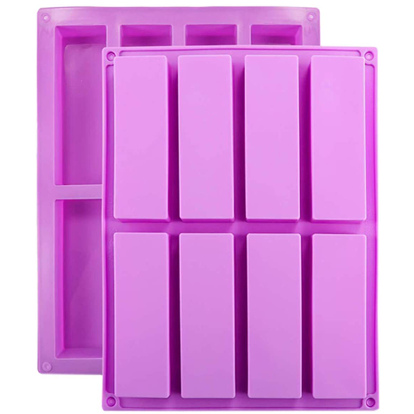 Rectangle Silicone Mould - 8 Cavity - bakeware bake house kitchenware bakers supplies baking