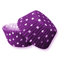 Purple Dot Cupcake Liners 100pcs - bakeware bake house kitchenware bakers supplies baking