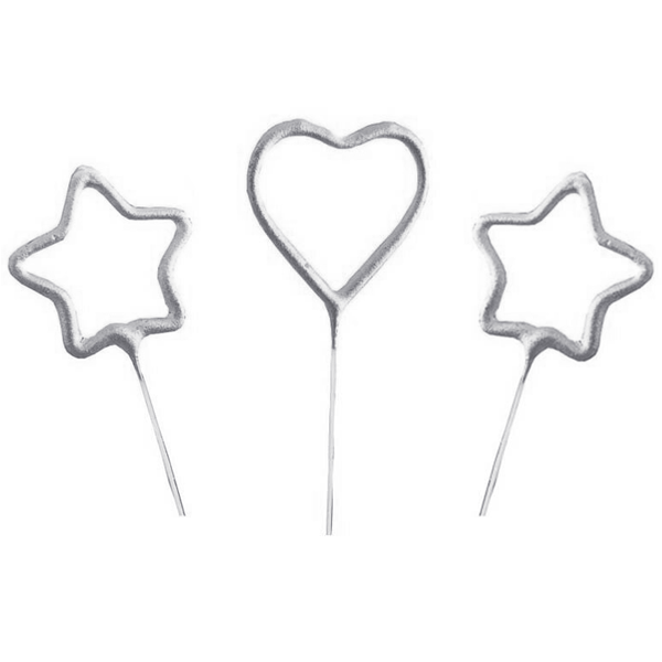 Birthday Candles Heart & Stars - bakeware bake house kitchenware bakers supplies baking