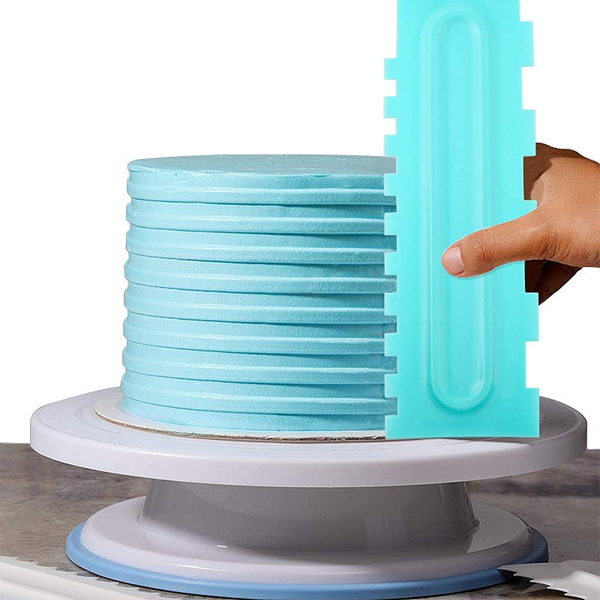 Cake Icing Comb Blue Design 2 - bakeware bake house kitchenware bakers supplies baking