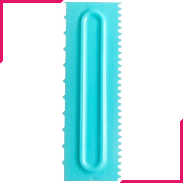 Cake Icing Comb Blue Design 3 - bakeware bake house kitchenware bakers supplies baking