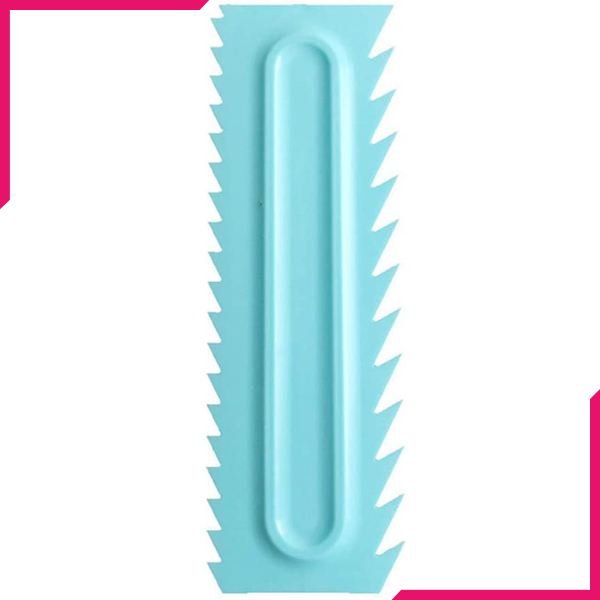 Cake Icing Comb Blue Design 4 - bakeware bake house kitchenware bakers supplies baking