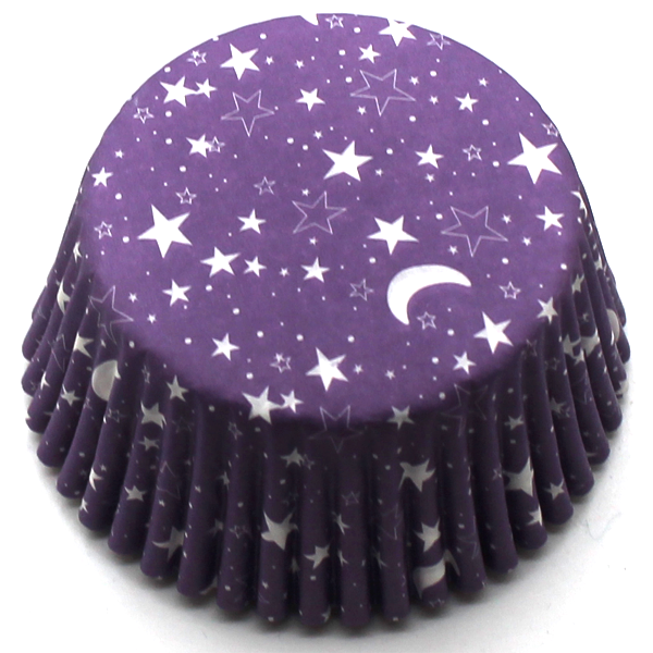 Night Theme Cupcake Liners Purple - bakeware bake house kitchenware bakers supplies baking