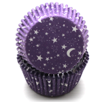 Night Theme Cupcake Liners Purple - bakeware bake house kitchenware bakers supplies baking