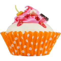 Orange Dot Cupcake Liners 100pcs - bakeware bake house kitchenware bakers supplies baking
