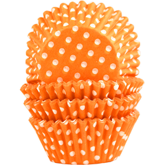 Orange Dot Cupcake Liners 100pcs - bakeware bake house kitchenware bakers supplies baking