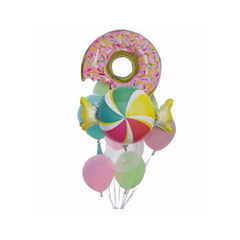 Bouquet Donut Balloon 9pcs - bakeware bake house kitchenware bakers supplies baking