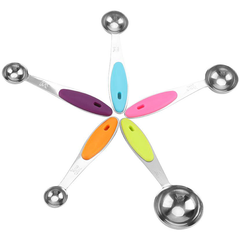 Stainless Steel Measuring Spoon 5Pcs - bakeware bake house kitchenware bakers supplies baking