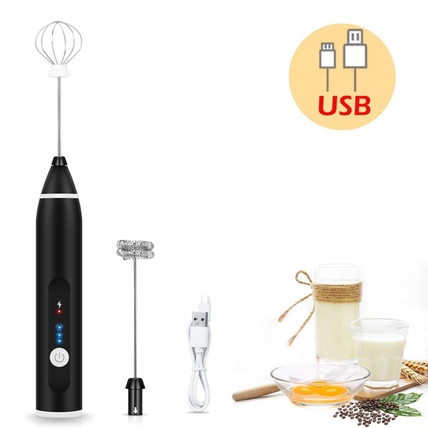 Portable USB Charger Electric Coffee Frother - bakeware bake house kitchenware bakers supplies baking