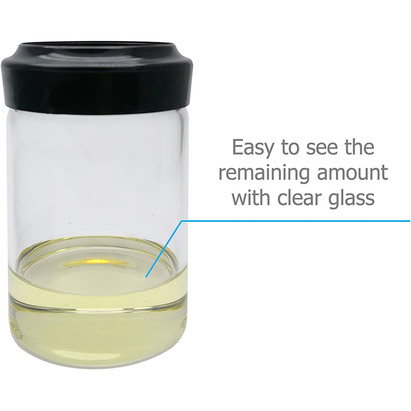Glass Oil Bottle with Silicone Brush - bakeware bake house kitchenware bakers supplies baking