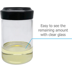Glass Oil Bottle with Silicone Brush - bakeware bake house kitchenware bakers supplies baking