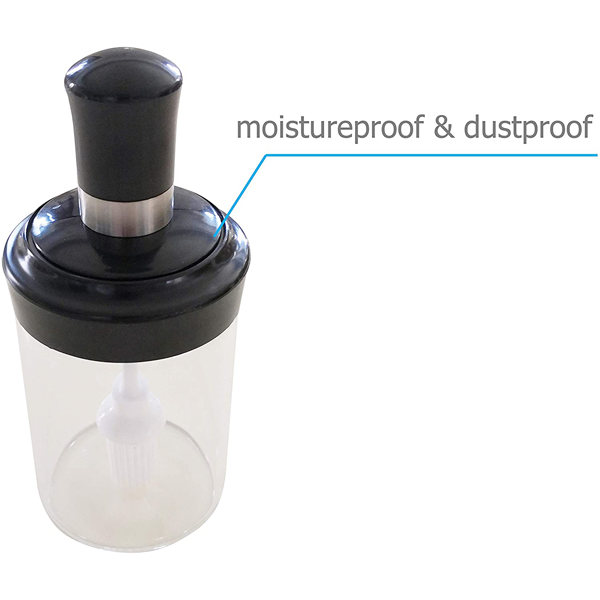 Glass Oil Bottle with Silicone Brush - bakeware bake house kitchenware bakers supplies baking