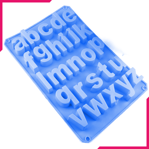 Small Alphabet Silicone Chocolate Mold - bakeware bake house kitchenware bakers supplies baking