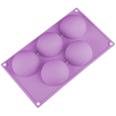 Silicone Mold Half Sphere 5 Cavity - bakeware bake house kitchenware bakers supplies baking