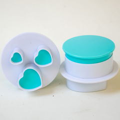 Heart Plunge Cutter Stamp Set - bakeware bake house kitchenware bakers supplies baking