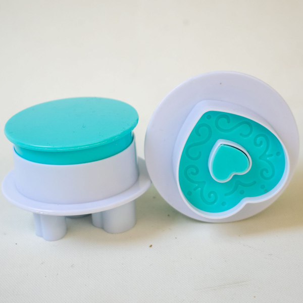 Heart Plunge Cutter Stamp Set - bakeware bake house kitchenware bakers supplies baking