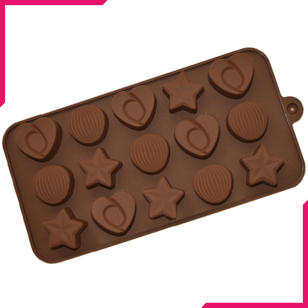 Star, Heart, Shell Silicone Chocolate Mold - bakeware bake house kitchenware bakers supplies baking