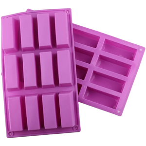 Rectangle Silicone Mold - 12 - bakeware bake house kitchenware bakers supplies baking