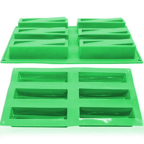 Rectangle Silicone Mold - 6 Cavity - bakeware bake house kitchenware bakers supplies baking
