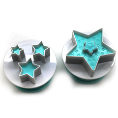 Stars Plunge Cutter Stamp Set - bakeware bake house kitchenware bakers supplies baking