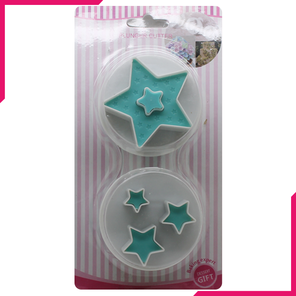 Stars Plunge Cutter Stamp Set - bakeware bake house kitchenware bakers supplies baking