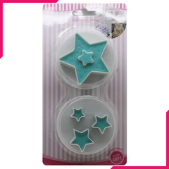 Stars Plunge Cutter Stamp Set - bakeware bake house kitchenware bakers supplies baking
