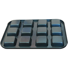 Non-Stick Brownie Pan Square 12 Cavity - bakeware bake house kitchenware bakers supplies baking
