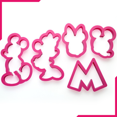 Mickey Mouse Cookie Cutter Set - bakeware bake house kitchenware bakers supplies baking