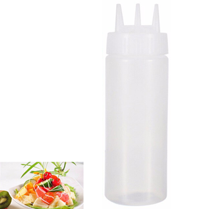 Plastic Bottle With 3 Holes For Sauce - bakeware bake house kitchenware bakers supplies baking