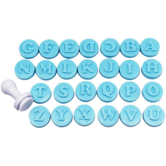 ABC Mini Stamp Plunger Cutter - bakeware bake house kitchenware bakers supplies baking