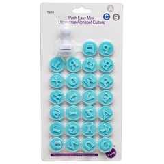 ABC Mini Stamp Plunger Cutter - bakeware bake house kitchenware bakers supplies baking