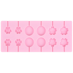 Silicone Lollipop Mold Cat Claw & Flower - bakeware bake house kitchenware bakers supplies baking