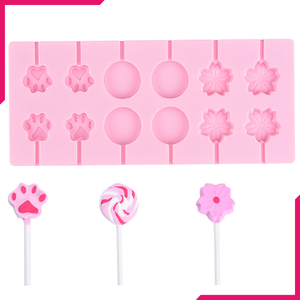 Silicone Lollipop Mold Cat Claw & Flower - bakeware bake house kitchenware bakers supplies baking