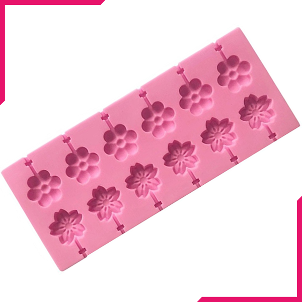 Silicone Lollipop Mold Flower Shape - bakeware bake house kitchenware bakers supplies baking