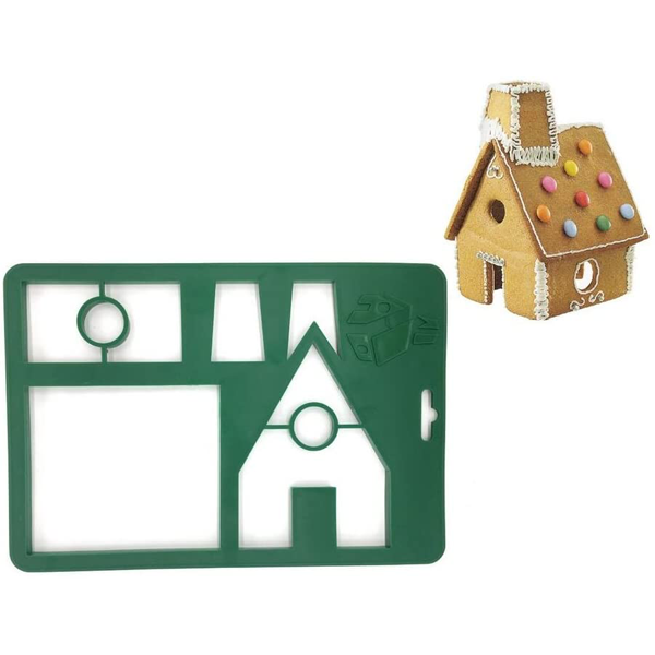 3D Gingerbread House Cookie Cutter - bakeware bake house kitchenware bakers supplies baking