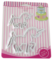 Unicorn Cookie Cutter 2pcs - bakeware bake house kitchenware bakers supplies baking