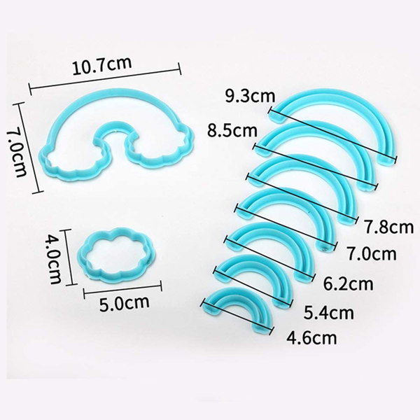 Rainbow Cookie Cutter Set - bakeware bake house kitchenware bakers supplies baking