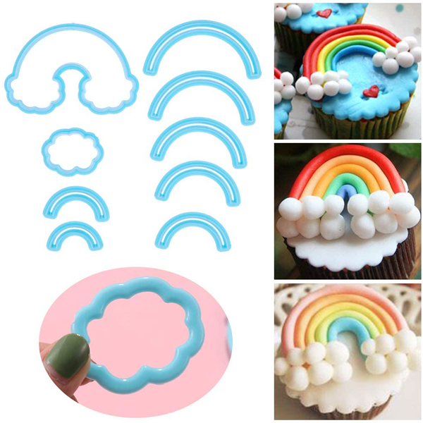 Rainbow Cookie Cutter Set - bakeware bake house kitchenware bakers supplies baking