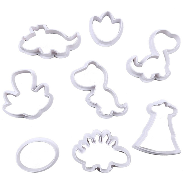 3D Animal  Cookie Cutter Set 8Pcs - bakeware bake house kitchenware bakers supplies baking