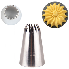 6B Stainless Steel Icing Nozzle - bakeware bake house kitchenware bakers supplies baking