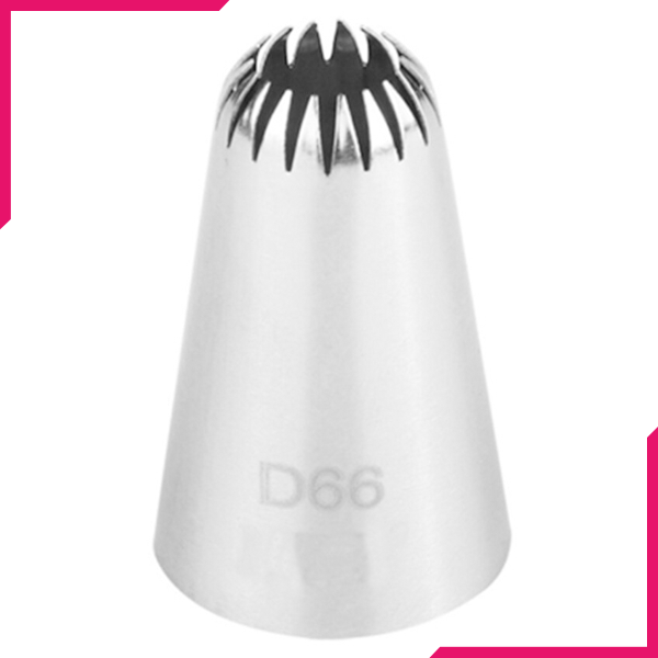 D66 Stainless Steel Icing Nozzle - bakeware bake house kitchenware bakers supplies baking