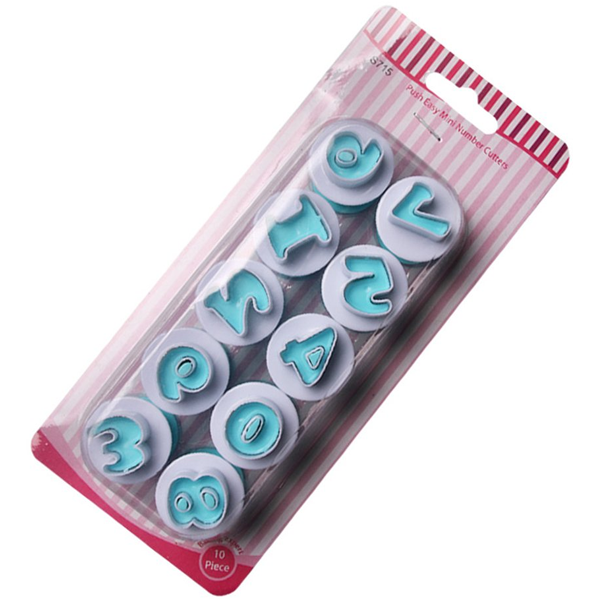 Push Easy Mini Number Cutter - bakeware bake house kitchenware bakers supplies baking