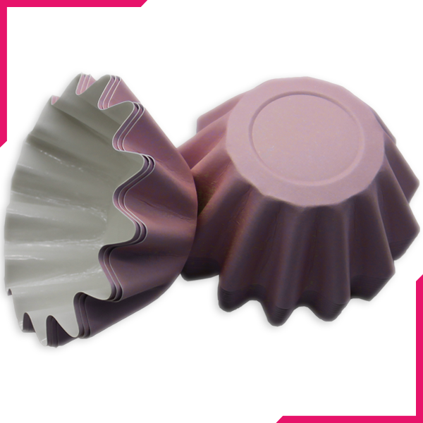 Hard Paper Cupcake Liners Light Purple 50pcs - bakeware bake house kitchenware bakers supplies baking