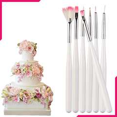 Decorating Brush Set 7 Pcs - bakeware bake house kitchenware bakers supplies baking