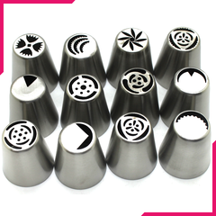 Russian Nozzle/Tip Set 12 Pcs - bakeware bake house kitchenware bakers supplies baking